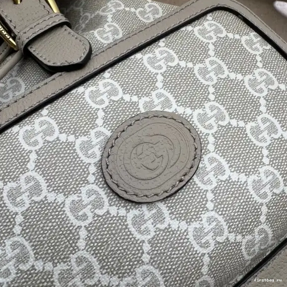 First bag ru Backpack G with Gucci Interlocking 0707